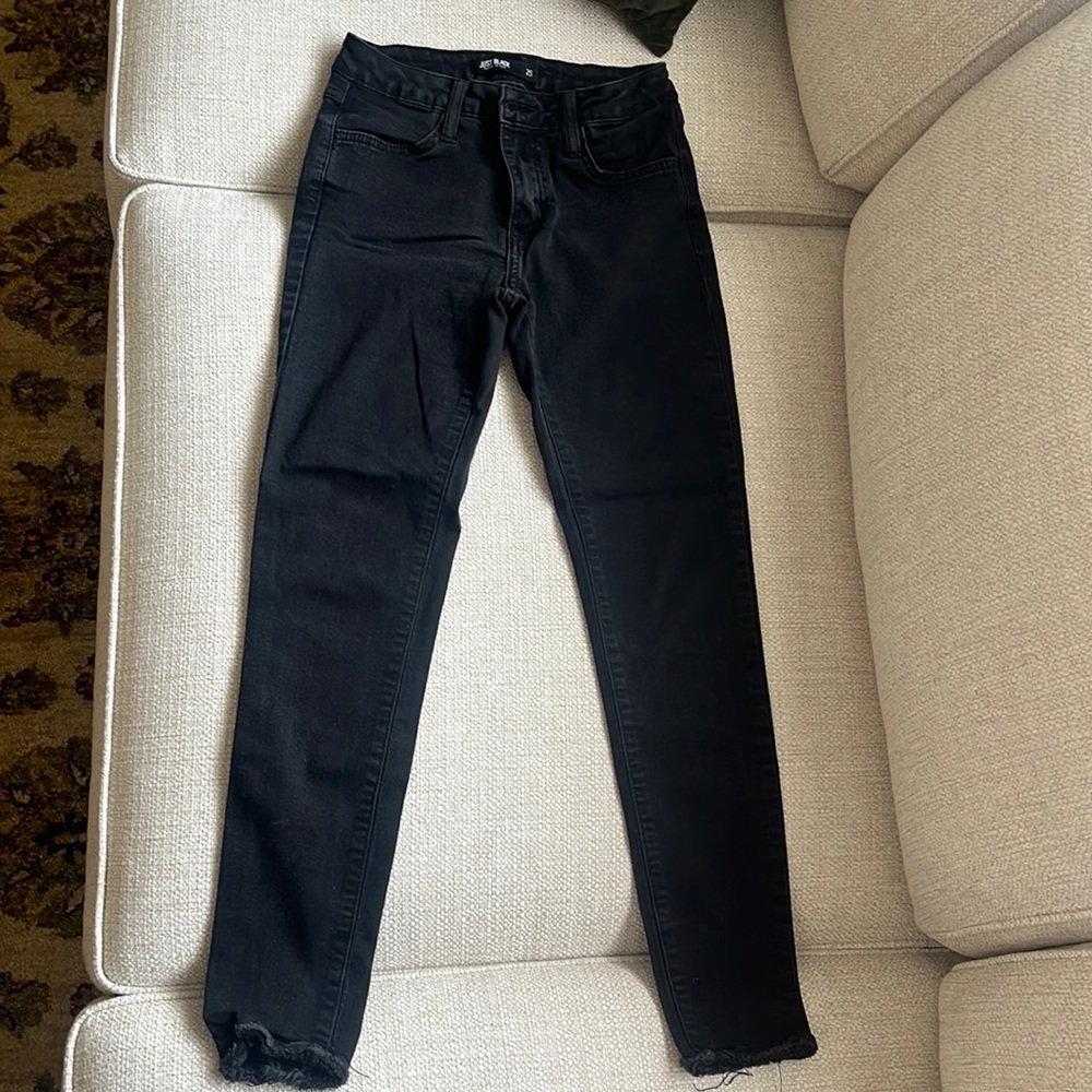 Just Black Denim, size 25, black jeans